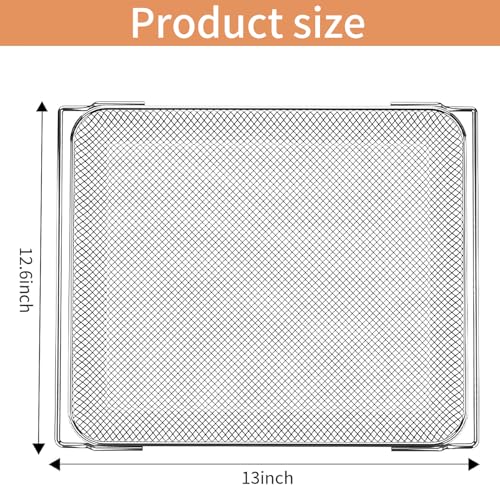 Image of Smart Double Oven Accessories for Ninja DCT401 DCT451 12 in 1, 13''x12.6'' Steel Toaster Replacement Parts Accessories Dehydrator Grill Rack for Ninja DCT601 DCT651 DCT402BK Smart Oven
