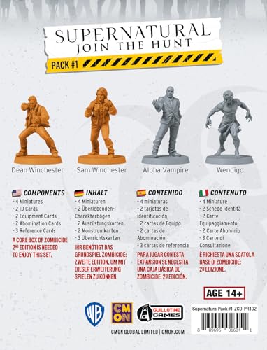 CMON, Zombicide 2nd Edition, Supernatural: Join the Hunt Pack 1, Miniature Expansion, Connoisseur Game, Dungeon Crawler - Image 4