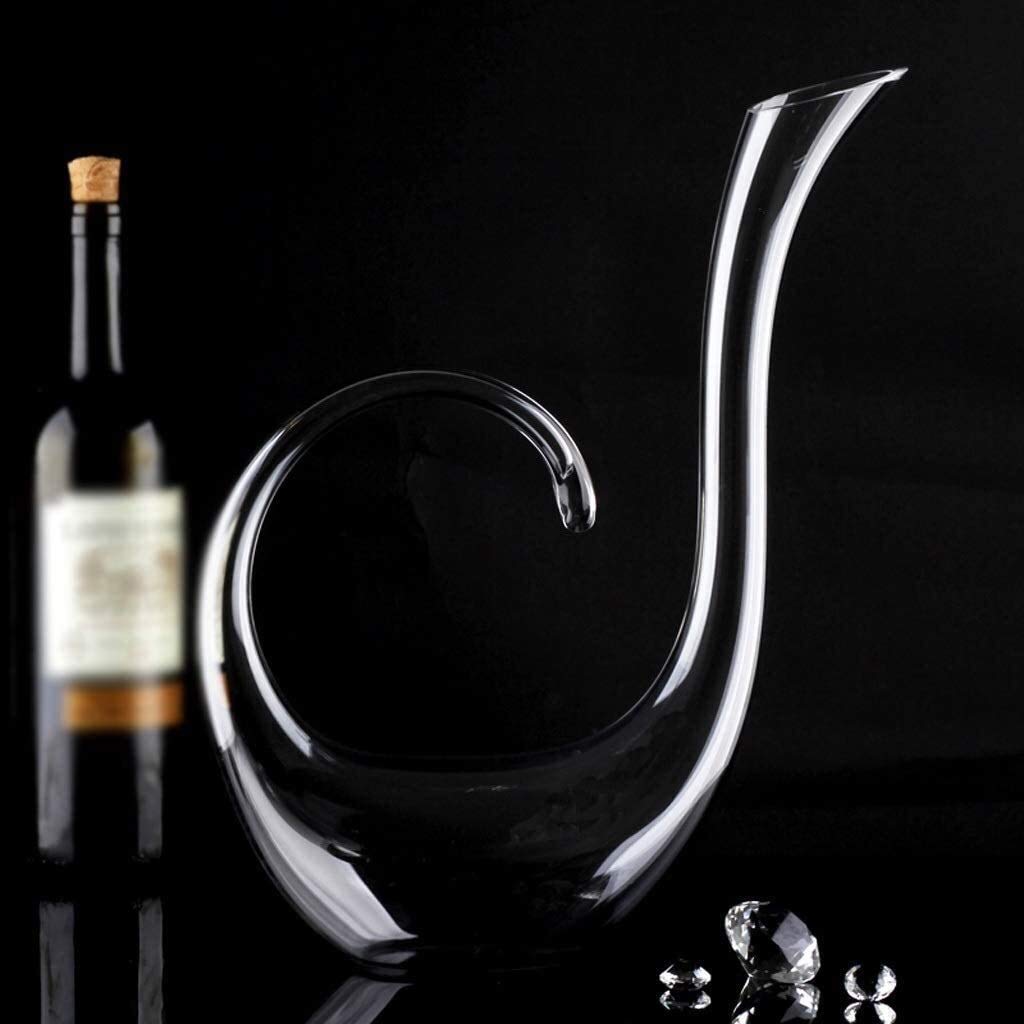 Juegos de decantadores de whisky para hombres Decantador de vino grabado Personalidad de gama alta Vidrio de cristal sin plomo Decantador rápido Vertedor Separador de vino Resaca Juego de vino de vi