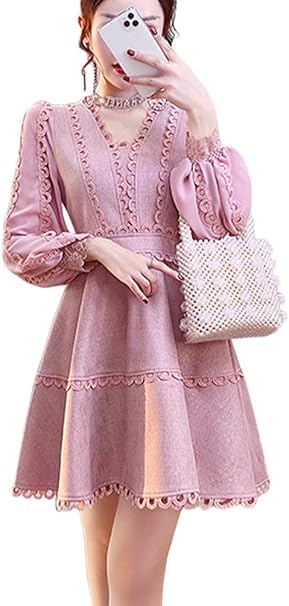 Amazon Co Jp Youyouok レディース ワンピース スーパー妖精 ワンピース 春秋 ミニスカート 婦人服 レース Aライン ワンピース Vネック 気質 着痩せ おしゃれ ピンク Xl 服 ファッション小物 Amazon Co Jp Youyouok レディース ワンピース スーパー妖精 ワンピース 春秋 ミニスカート 婦人服 レース Aライン ワンピース Vネック 気質 着痩せ おしゃれ ピンク Xl 服 ファッション小物