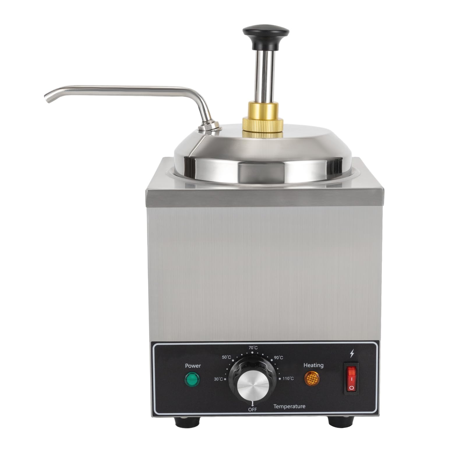 Chauffe-sauce, Distributeur de Fudge Électrique, Distributeur de Chocolat Chaud, En Acier Inoxydable 201 de Haute Qualité, 650 W, Pour Restaurant, Chauffe-fromage Commercial, Doseur de Pâte