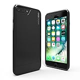 iPhone 7 Plus Case, CaseCrown Lux Glider Case (Jet Black) w/ Glossy Finish & Felt Interior