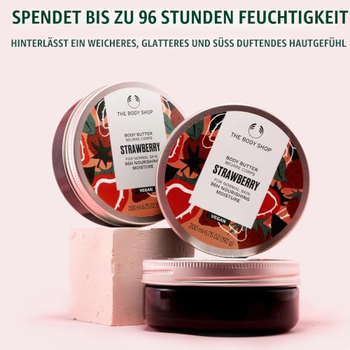 The Body Shop Erdbeer-Körperbutter für Normale Haut, 200 ml – Ansicht 2