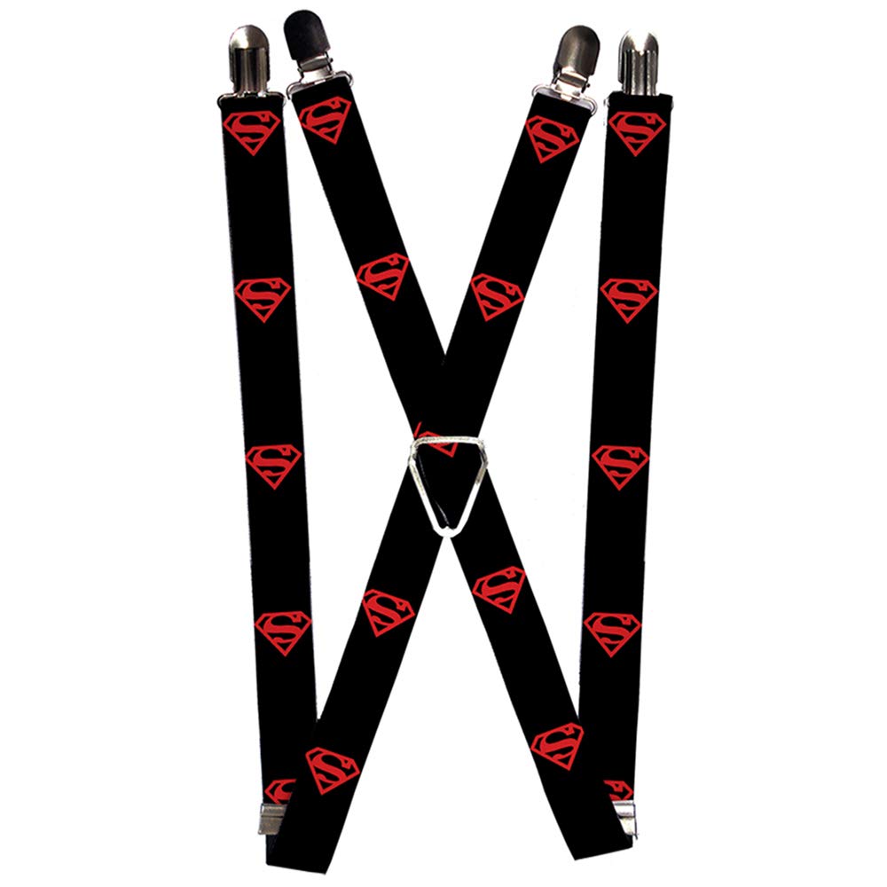 Buckle-Down Men's Suspender-Superman, Multicolor, One Size