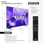 SAMSUNG 43-Inch Class Crystal UHD U8000F 4K Smart TV (2025 Model) Endless Free Content, Crystal Processor 4K, MetalStream Design, Knox Security, Alexa Built-in - Image 2