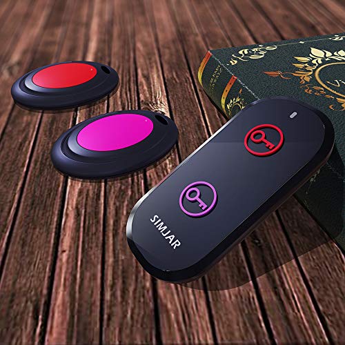 Basic Key Finder With 2 Receivers & 1 Remote, Simjar Wireless Remote Control Rf Key Finder Locator Tracker For Keys Wallet Phone Luggage #TOP3