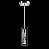 Vista 11 de Lámpara colgante de techo, iluminación LED de cocina, luces colgantes de cristal para isla de cocina, 1 luz integrada para colgar en la cocina