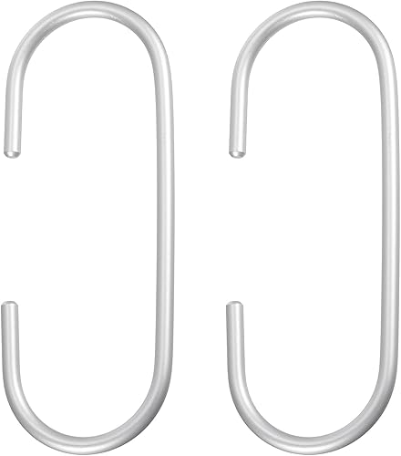 uxcell 4 ganchos en C para colgar, 5.7 pulgadas en forma de C para colgar ropa, toallas, bufandas, armarios, organizadores de ganchos, color dorado