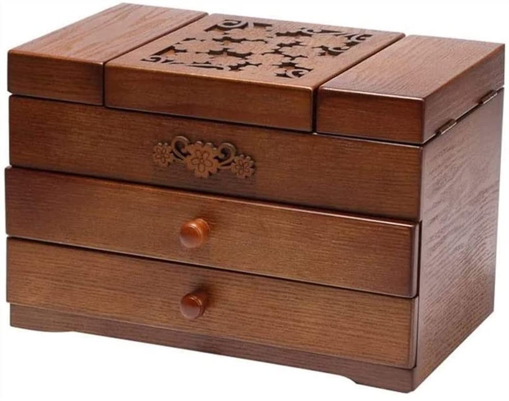 Holz-Schmuckkästchen, Vintage-Holz-Schmuckkästchen, Schmuck-Organizer für Schmuck, Uhren, Halskette, Ring, Aufbewahrungsbox Beauty Comes