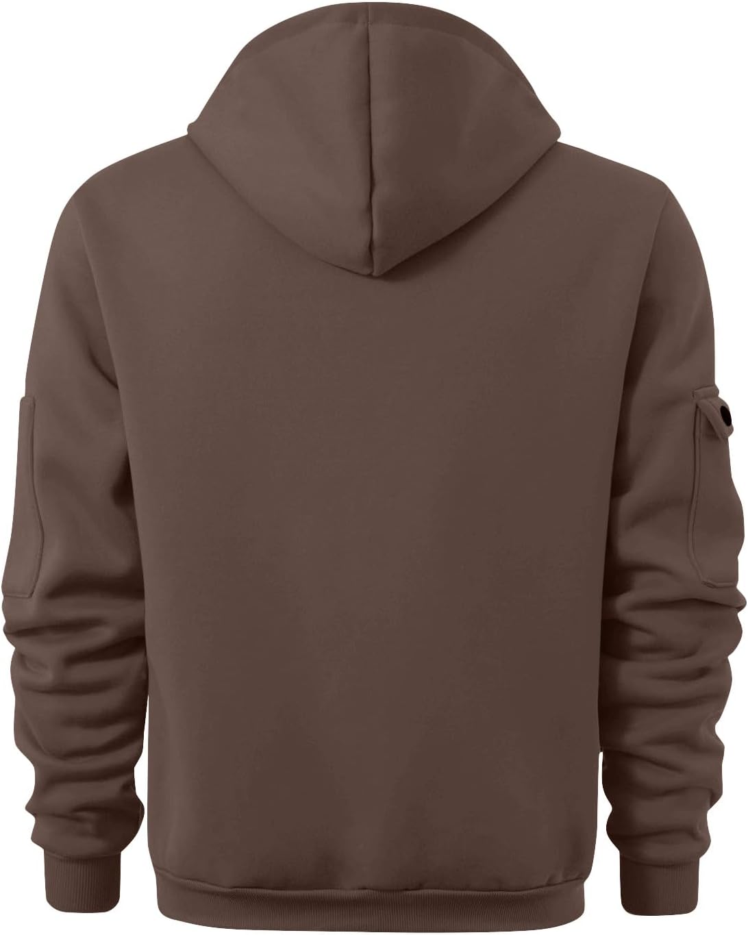 Men's Tactical Hoodies Under $35 Big and Tall Fleece Cargo Fall Sweatshirt image 4