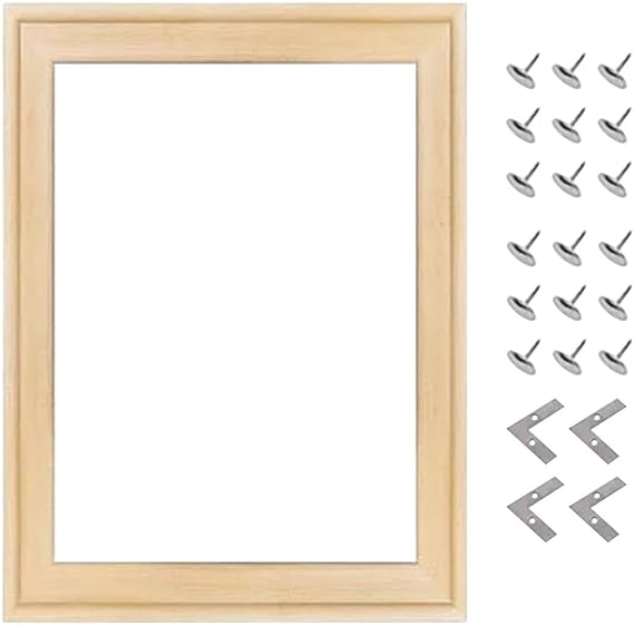 Queenbox 59x37.4in Wooden Painting Stretching Bar Kit, DIY Canvas Gallery Frames for Oil Paintings Prints Picture Wall Art Poster