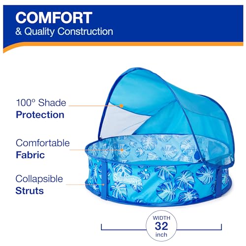 SwimWays Spring Float Elite Pop-Up Above Ground Baby Pool; Ages 9-24 Months - image 3