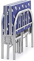Vista 4 de Hodedah Import Cama plegable, individual, plata