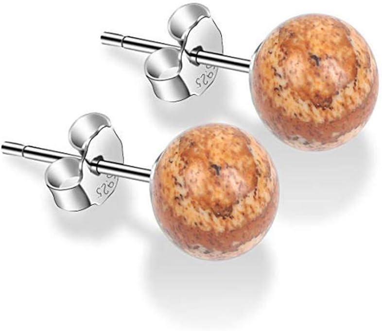 5 Pairs 925 Sterling Silver 4mm Earring Posts Cup and Ear-Back Nuts for Half Drilled Bead Hypoallergenic DIY Jewelry Making