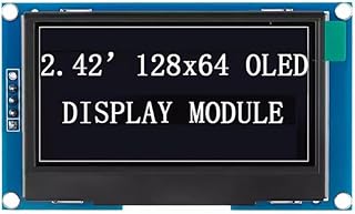 2.42インチ OLED ディスプレイモジュール 2.4インチ 128X64 スクリーン SSD1309 IIC インターフェースディスプレイモジュール 4ピン ホワイト