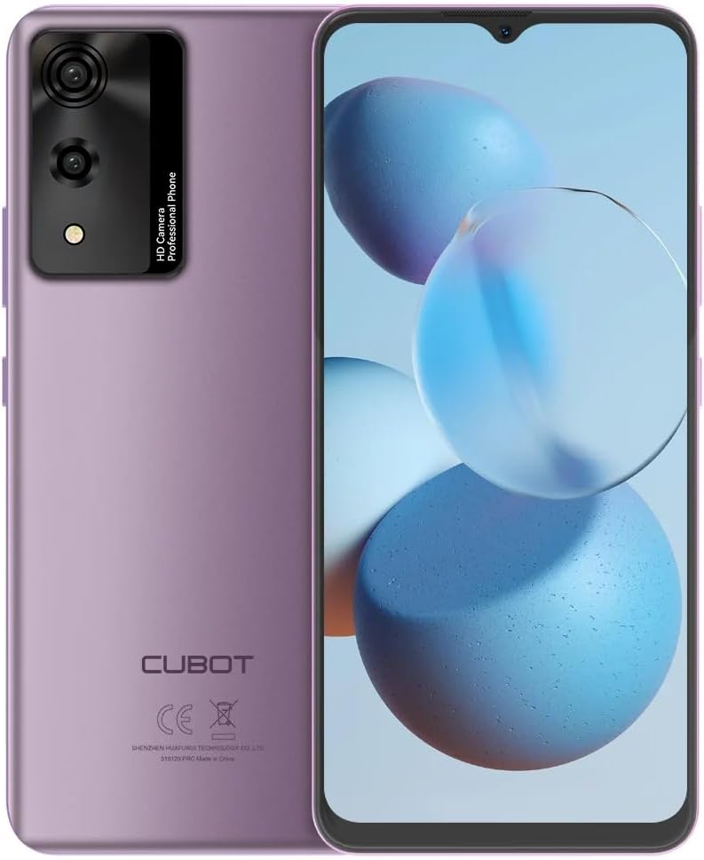 CUBOT A10, Smartphone Android 14, 6.56 Polegadas 90Hz, 12GB RAM, 128GB, Câmera 48MP, Bateria 5100mAh, Dual SIM 4G (Roxo) CUBOT A10, Smartphone Android 14, 6.56 Polegadas 90Hz, 12GB RAM, 128GB, Câmera 48MP, Bateria 5100mAh, Dual SIM 4G (Roxo)