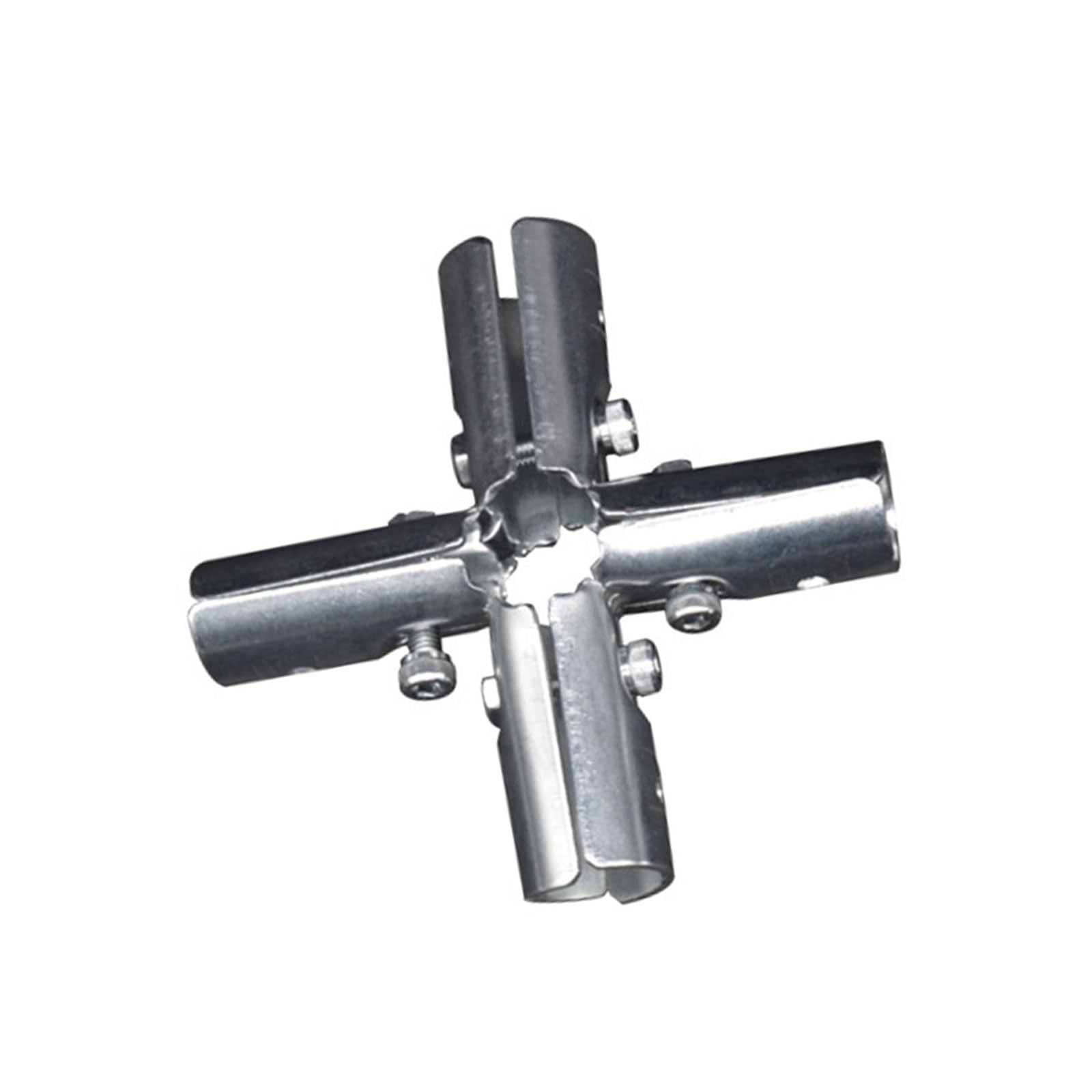 Kokdid 20Mm 5Ways 20Mm Pipe Connection Clip Carbon Steel T Pipe Connectors Tees Clamps Pipes Fitting For Secure And Easy Installat Round Joint Fixing Buckle