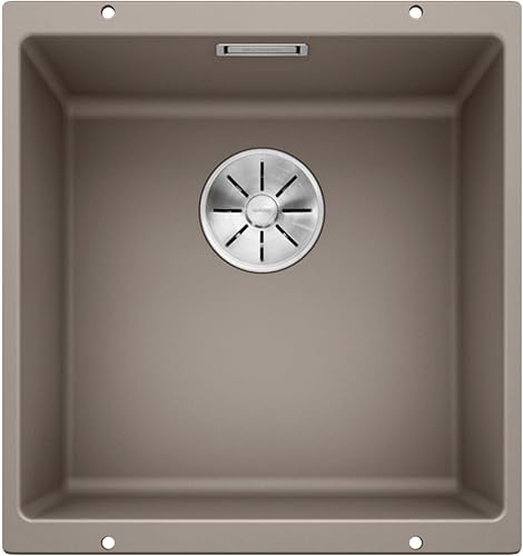 Miniatura 7 de Blanco 524108 Subline If Silgranit PuraDur - Marco de acero con residuos emergentes, color gris oscuro