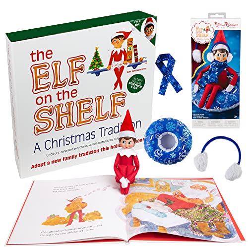 The Elf on the Shelf tradition Noël fille livre de contes et figurine elfe habillée
