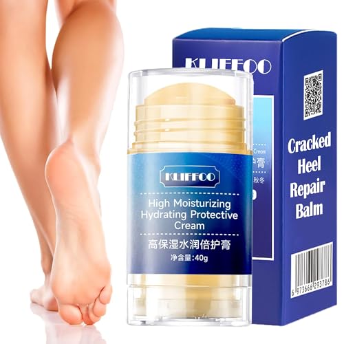 Image of Kliffoo Foot Repair Cream for Rough, Dry and Cracked Heel Feet, 20% Urea Cracked Heel Repair Balm Stick 40g, Helps Repair & Moisturise Knees, Elbows, Hands | Benefits of Shea Butter & Vitamin E
