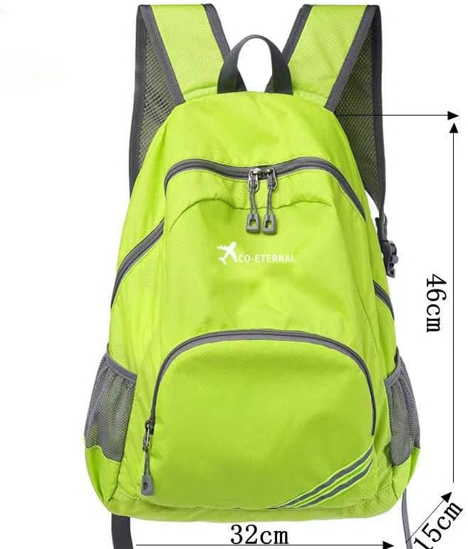 Geboldil Men's and women's waterproof backpack traveling backpack green - Image 2