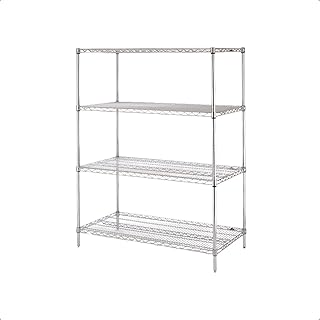 Estante Aço Cromado 4 prateleiras 120 x 45 x 180 cm