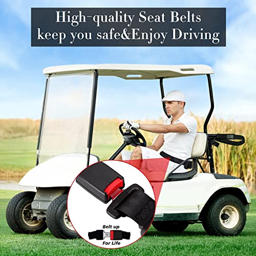 Leapgomax Golf Cart Seat Belts Retractable 47.64" Universal Seat Belts For Golf Cart Ezgo Txt Rxv, Yamaha, Club Car, Utv, Atv(2 Sets) #TOP5