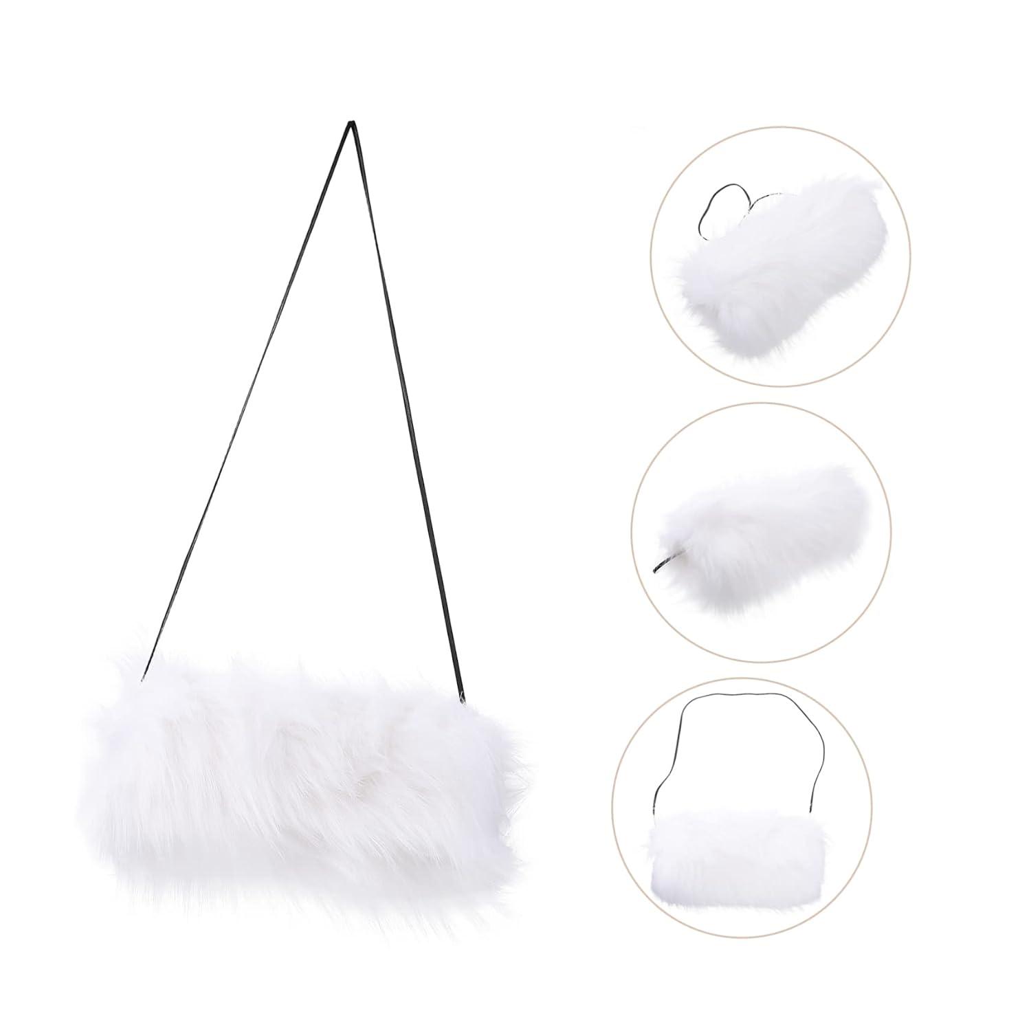 BESPORTBLE 3pcs Faux Fur Hand Warmer for Ladies Cushion Comfortable Touch Versatile Use As Hand Pillow for Cold Weather Design Elegant
