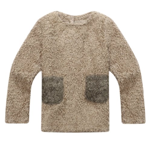 Richie House Little Girls' Brushed Pullover with Cute Pockets