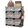 ROJASOP Portable Shoe Rack Organizer 6-Tier Shoe Cabinet 24-Pair Shoe Organizer shoe Storage Expandable Free Standing…