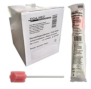 TIGA-MED Mundpflegestäbchen Johannisbeere Box a 250