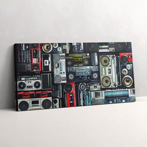 Tableau sur toile musique pour salon moderne avec grand format 140x70