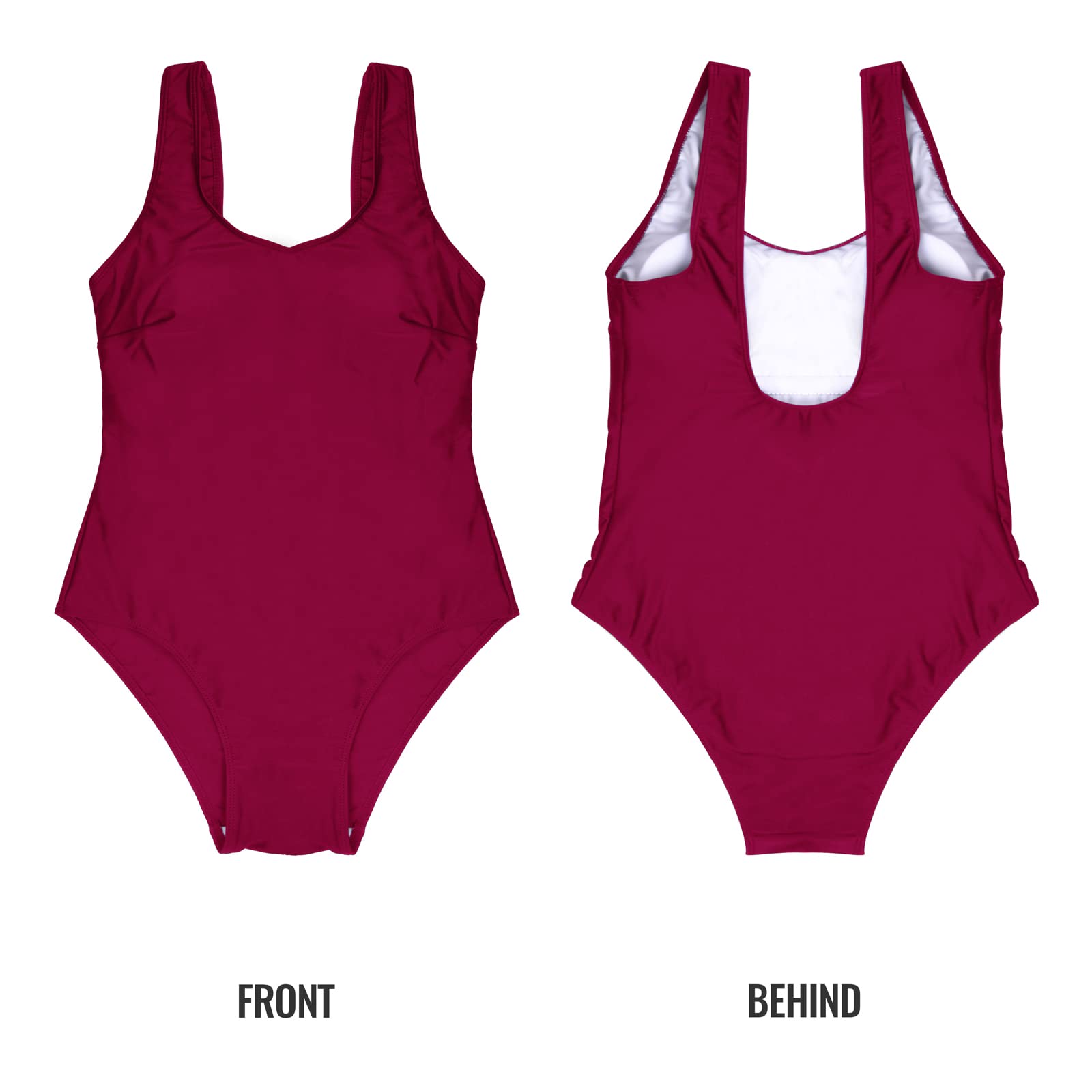 heekpek Einteiliger Badeanzug Damen Sport Weste Gradient Badeanzug Bauchweg Hoher Taille Slim Fit Bademode Swimsuit