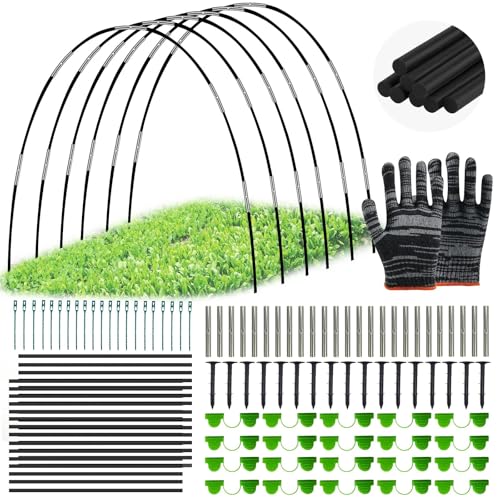 YlYADl Arcos para Invernadero,30 Piezas Garden Tunnel,Aros De Invernadero para Cultivar Túneles,Neumáticos de Invernadero,Aros Invernadero Tunel,Aros Invernadero Grandes,Túnel para Plantas