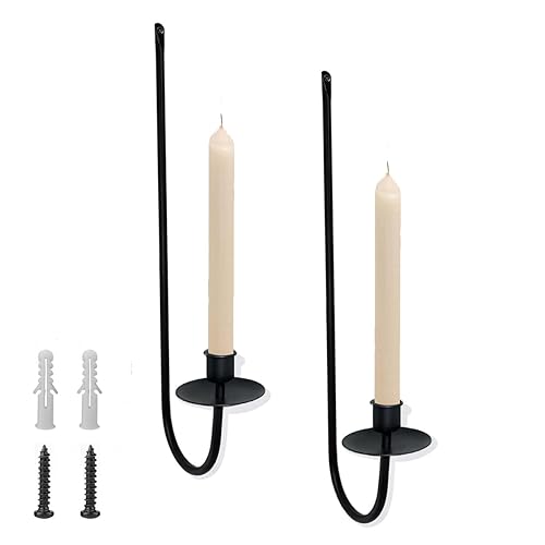 Wall Candle Holder Set of 2, Modern Candle Sconces Wall