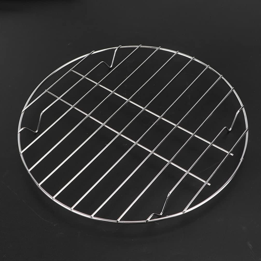 Grill Hibachi 22 cm Okrągły stojak do gotowania 2 szt. Stal nierdzewna Pieczenie Chłodzenie Gotowanie na parze Stojak do grillowania Druciane stojaki do pieczenia Stojaki do suszenia Piekarnia Uchwy