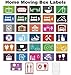 Produktbild Home Moving Farbcodierter Kiste Etiketten/Aufkleber - Ordnen von Your House Umzug - Large Pack - 720 Stickers