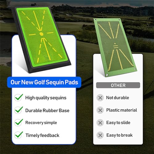 Tapis de golf en velours durable pour une analyse précise du swing à la maison - 5