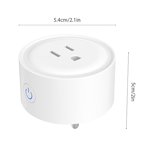 Miniatura 9 de Enchufes inteligentes, 4 paquetes de enchufe inteligente, enchufes inteligentes compatibles con control remoto TY APP, toma inteligente de 10 A con