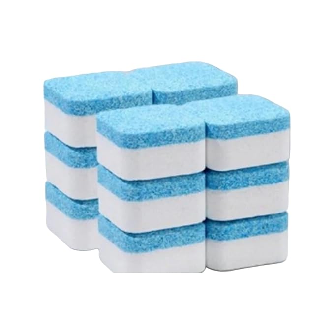 Washing Machine Cleaner Tablets – Deep Clean for Front & Top Load Washers – Descaling & Drum Cleaning Tablets Remove Odor, Residue & Limescale (10)