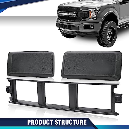 Pit66 02HGL1246ZBKPIT Front Bumper Cover Lower Grille Trim Panel Compatible With Ford F150 2018-2020 Black Abs Plastic Jl3Z17B968Bb thumb #6