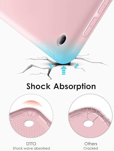 Miniatura 4 de DTTO Funda para iPad de 987 generación 10.2, parte trasera de TPU suave y ligera para iPad de 10.2 pulgadas (202120202019) encendido y apagado