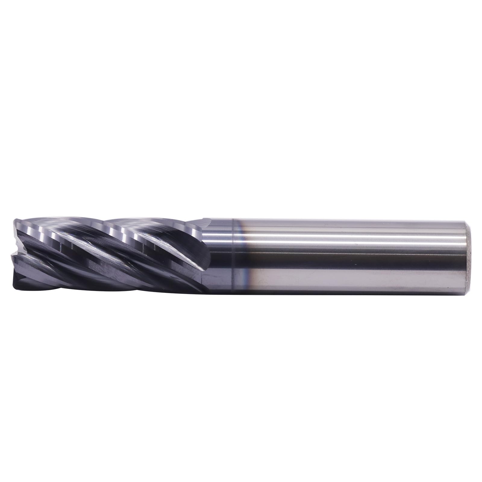 16mm 4 Flute End Mill Industrial End Mill 1/2in Solid Carbide Corner Radius End Mill - 4 Flute AlTiN Coated, 30° Helix 0.030in Radius Milling Cutter Tool Long End Mill - View #3