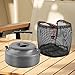 Menolana Outdoor Camping Kettle 1.6L for Boiling Water Water Kettle Multipurpose Coffee Pot Teapot for Road Trip Picnic Hiking, Black Handle