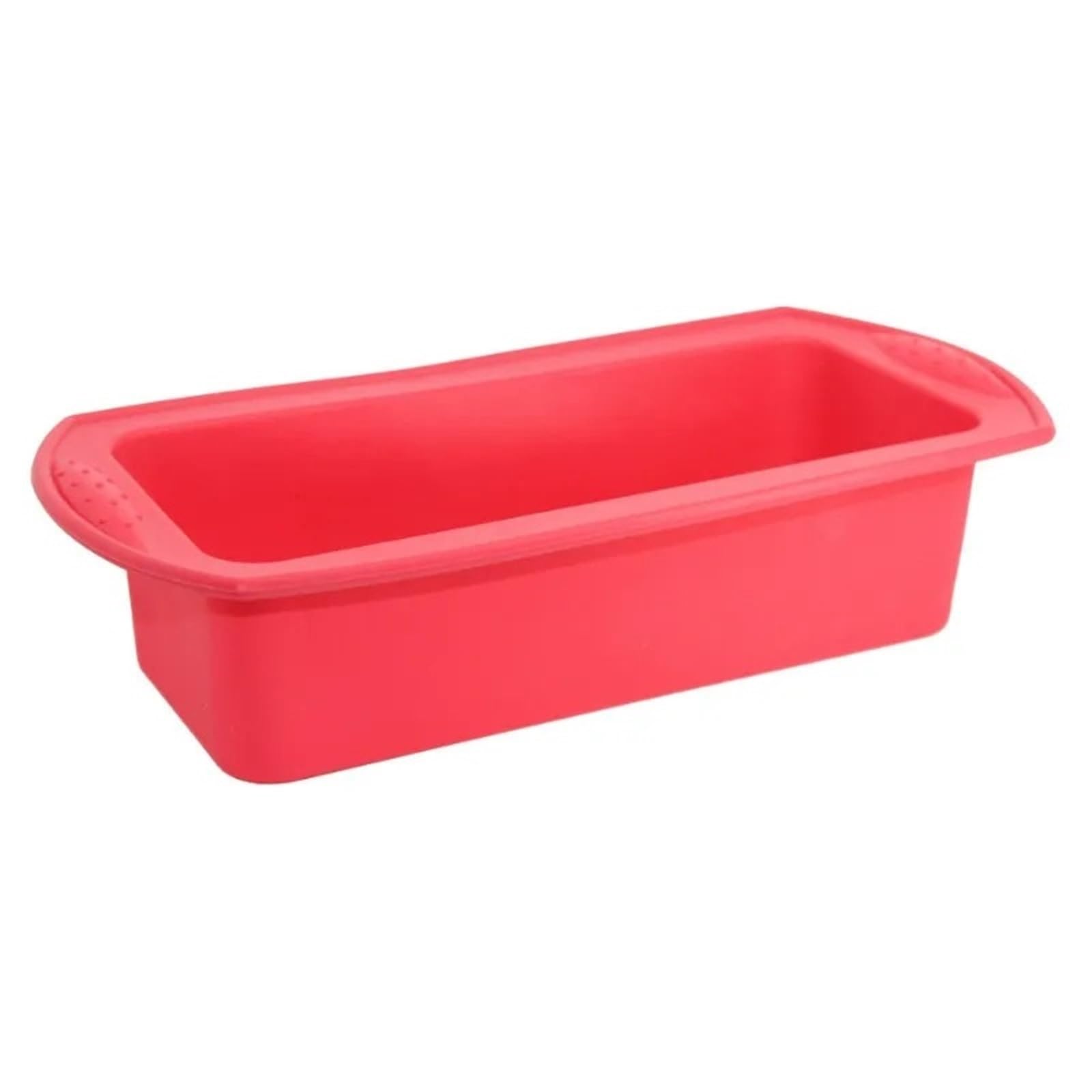 2 moldes rectangulares de silicona for tostadas caramelo, utensilios cocina for hornear pasteles, sartenes y herramientas for Para Cocina(Red)