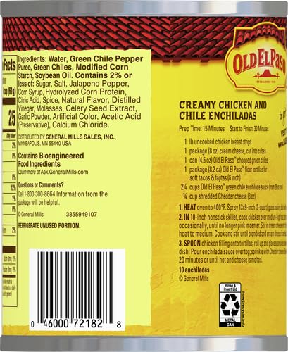 Image of Old El Paso Mild Green Chile Enchilada Sauce, Value Size, 28 oz