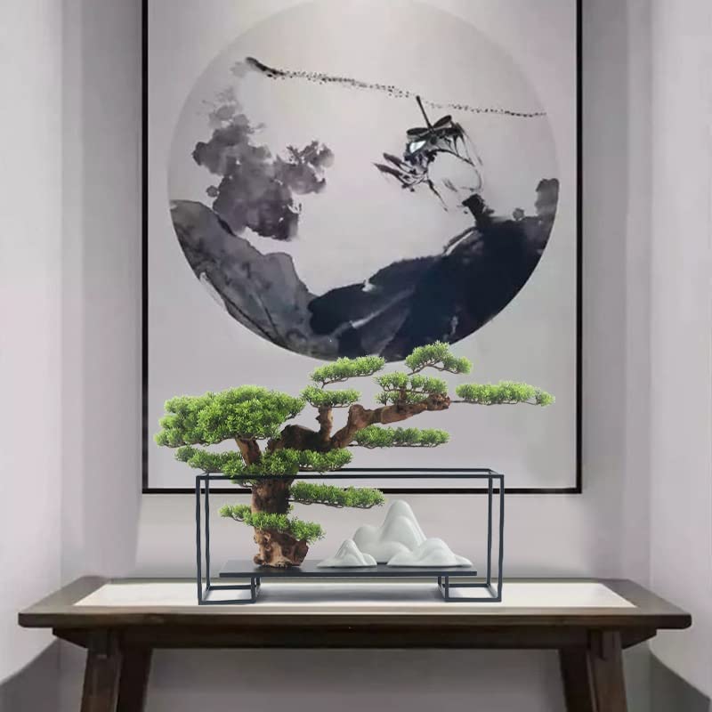 RENSLAT Piante Verdi Bonsai Soggiorno Portico Mobile TV Arredamento for la casa Decorazioni morbide (Color : A, Size : As Shown in The Figure) - Image 4