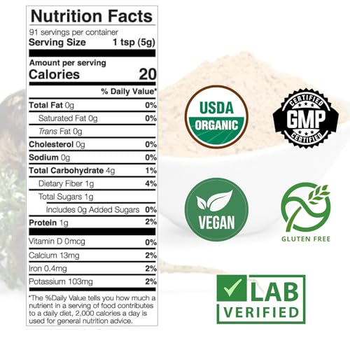 Image of MNO Organic Raw Black Maca Root Powder, Peruvian, Energy & Endurance, 16oz | Raw organic Peruvian maca superfood for men, supports strength, endurance & performance, USDA certified, non-GMO, vegan
