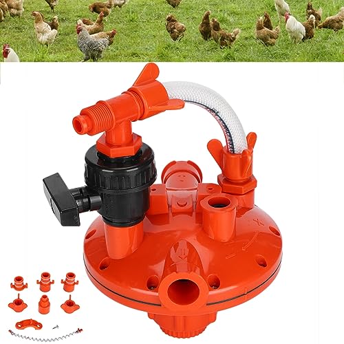 Automatic Drinker Water Line Regulator, Professional Water Pressure Regulator, Pressure Reducer Reducing Valve for Chicken Drinking Farm Water Equipment(?#2)