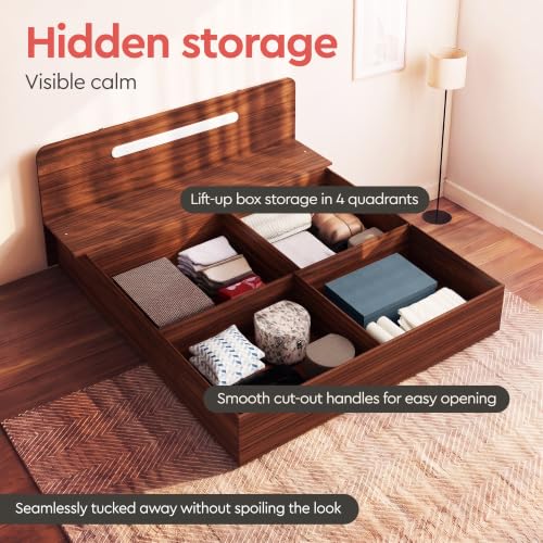 Image of Interio by Godrej Juno King Size Wooden Bed with Box Storage